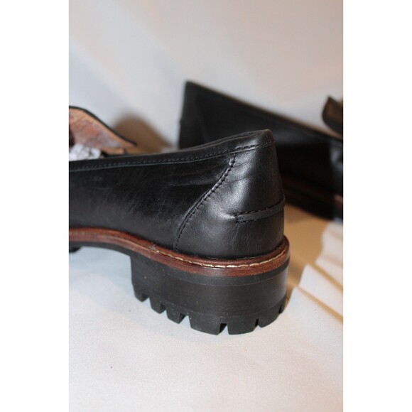 Madewell Corinne Lugsole Loafer True Black Women's Size 7 NE526 NEW Preppy - Picture 5 of 8